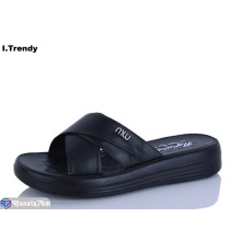 Шлепки жіночі на літо (8 пар р.36-41) чорний  "Trendy"