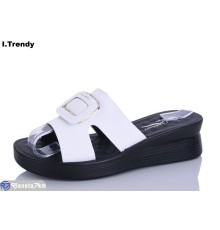 Шлепки жіночі на літо (8 пар р.36-41) білий  "Trendy"