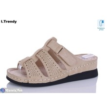 Шлепки жіночі на літо (8 пар р.37-42) коричневий  "Trendy"