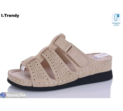 Шлепки жіночі на літо (8 пар р.37-42) коричневий  "Trendy"