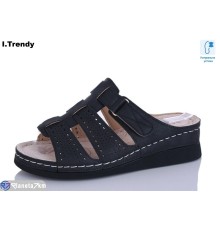 Шлепки жіночі на літо (8 пар р.37-42) чорний  "Trendy"