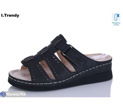 Шлепки жіночі на літо (8 пар р.37-42) чорний  "Trendy"