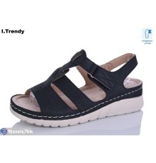 Босоніжки жіночі на літо (8 пар р.37-42) чорний  "Trendy"