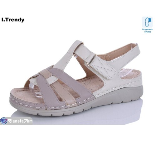 Босоніжки жіночі на літо (8 пар р.37-42) бежевий  "Trendy"