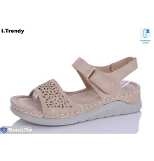 Босоніжки жіночі на літо (8 пар р.37-42) бежевий  "Trendy"