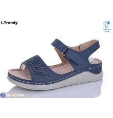 Босоніжки жіночі на літо (8 пар р.37-42) синій  "Trendy"