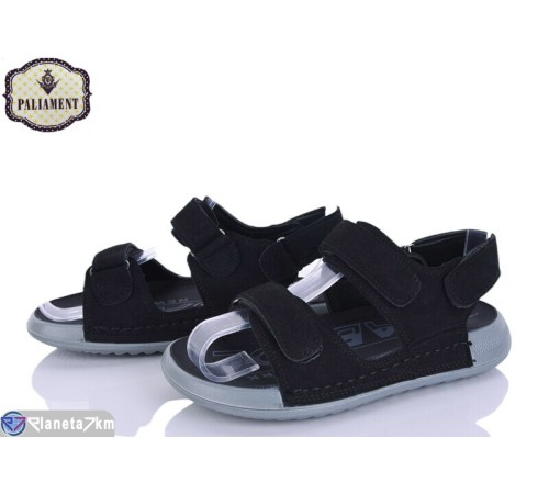 Сандалі дитячі на літо (8 пар р.32-37) чорний  "PALIAMENT"