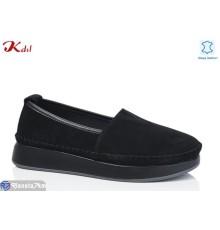 Мокасіни жіночі на весну/осінь (8 пар р.36-41) чорний  "Jiulai-Kadisalun"