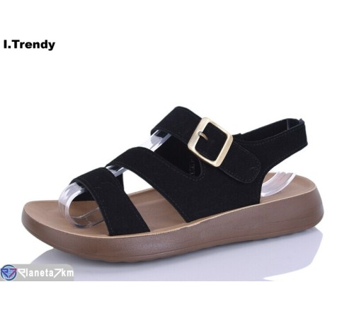 Босоніжки жіночі на літо (8 пар р.36-41) чорний  "Trendy"