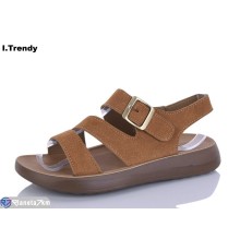 Босоніжки жіночі на літо (8 пар р.36-41) camel  "Trendy"
