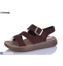 Босоніжки жіночі на літо (8 пар р.36-41) коричневий  "Trendy"