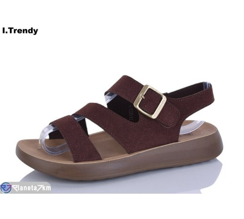 Босоніжки жіночі на літо (8 пар р.36-41) коричневий  "Trendy"