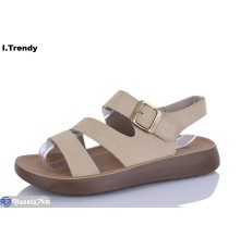 Босоніжки жіночі на літо (8 пар р.36-41) бежевий  "Trendy"