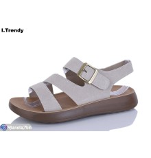 Босоніжки жіночі на літо (8 пар р.36-41) сірий  "Trendy"