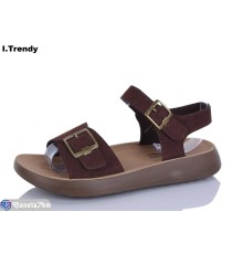 Босоніжки жіночі на літо (8 пар р.36-41) коричневий  "Trendy"