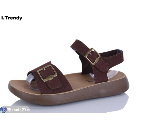 Босоніжки жіночі на літо (8 пар р.36-41) коричневий  "Trendy"