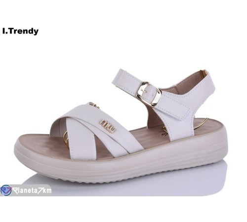 Босоніжки жіночі на літо (8 пар р.36-41) бежевий  "Trendy"