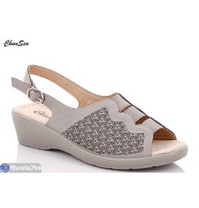 Босоніжки жіночі на літо (8 пар р.37-42) сірий  "Chunsen"