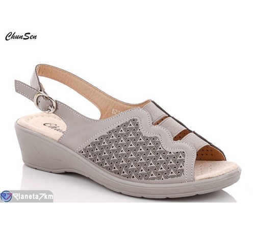 Босоніжки жіночі на літо (8 пар р.37-42) сірий  "Chunsen"