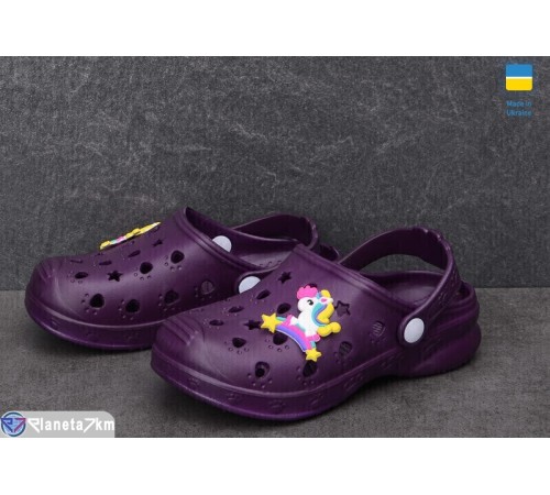 Кроки дитячі на літо (6 пар р.24-33) фіолетовий  "LEO"