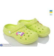 Кроки дитячі на літо (6 пар р.24-33) зелений  "LEO"