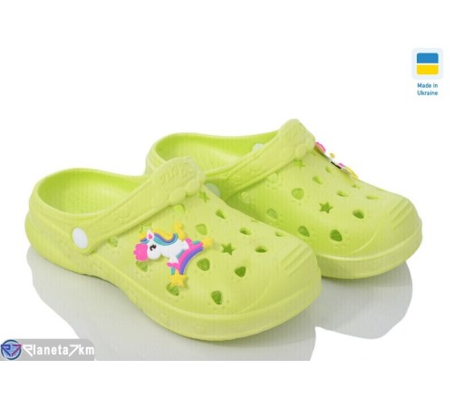 Кроки дитячі на літо (6 пар р.24-33) зелений  "LEO"