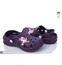 Кроки дитячі на літо (6 пар р.24-33) фіолетовий  "LEO"