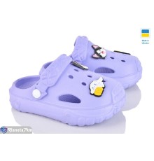 Кроки дитячі на літо (6 пар р.24-35) фіолетовий  "LEO"