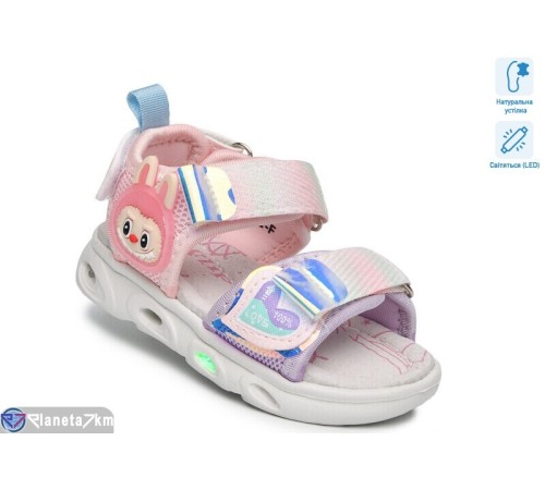 Дитячі босоніжки на літо (8 пар р.21-26) рожевий  "TOMMY"