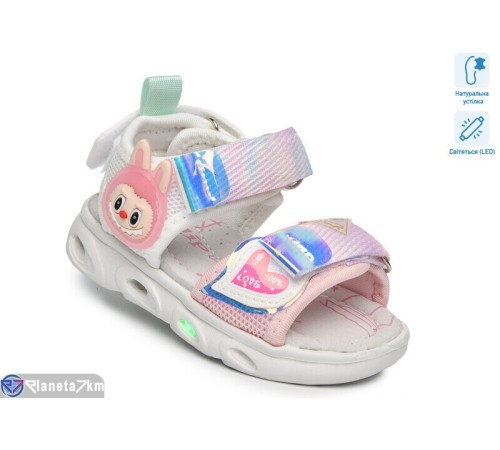 Дитячі босоніжки на літо (8 пар р.21-26) рожевий  "TOMMY"