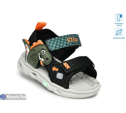 Сандалі дитячі на літо (8 пар р.21-26) чорний  "TOMMY"