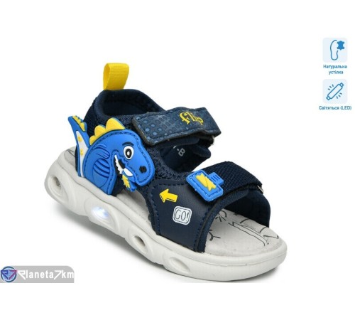 Сандалі дитячі на літо (8 пар р.21-26) синій  "TOMMY"