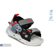 Сандалі дитячі на літо (8 пар р.21-26) сірий  "TOMMY"