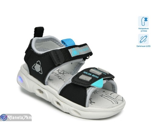 Сандалі дитячі на літо (8 пар р.21-26) чорний  "TOMMY"