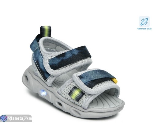 Сандалі дитячі на літо (8 пар р.21-26) сірий  "TOMMY"