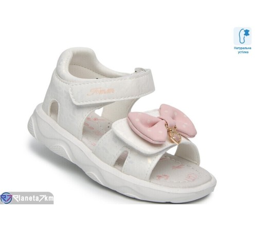 Дитячі босоніжки на літо (8 пар р.23-28) білий  "TOMMY"