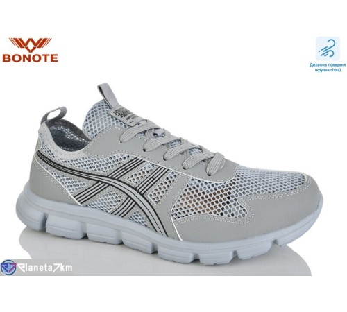 Кросівки чоловічі на літо (8 пар р.41-46) сірий  "Bonote"