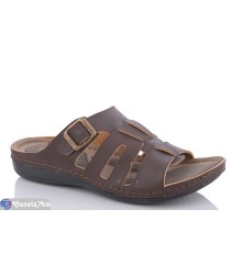 Шлепки чоловічі на літо (6 пар р.40-45) коричневий  "Fuggo"