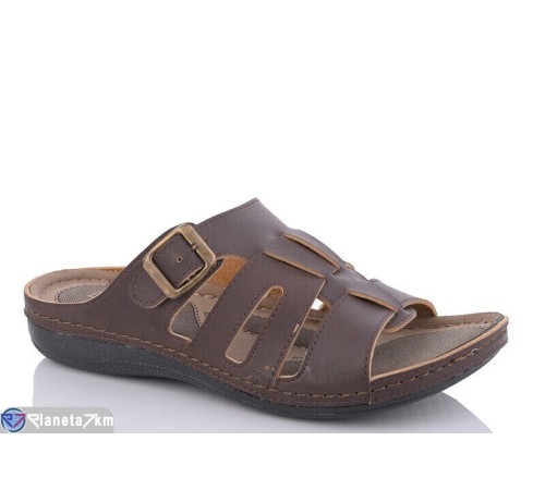 Шлепки чоловічі на літо (6 пар р.40-45) коричневий  "Fuggo"