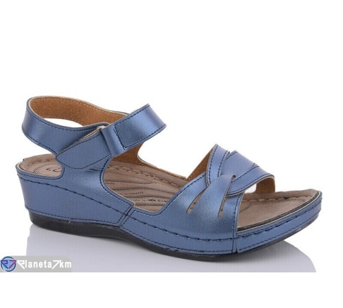 Босоніжки жіночі на літо (6 пар р.36-40) синій  "Fuggo"