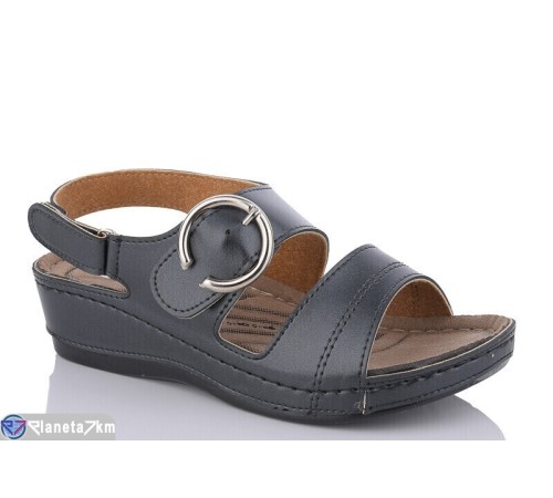 Босоніжки жіночі на літо (6 пар р.36-40) графіт  "Fuggo"