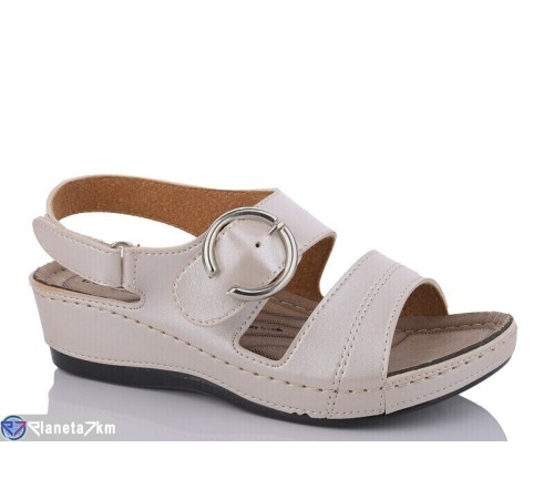 Босоніжки жіночі на літо (6 пар р.36-40) бежевий  "Fuggo"