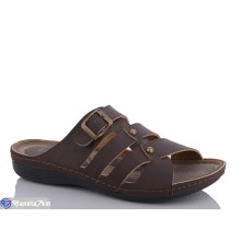 Шлепки чоловічі на літо (6 пар р.40-45) коричневий  "Fuggo"