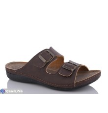 Шлепки чоловічі на літо (6 пар р.40-45) коричневий  "Fuggo"