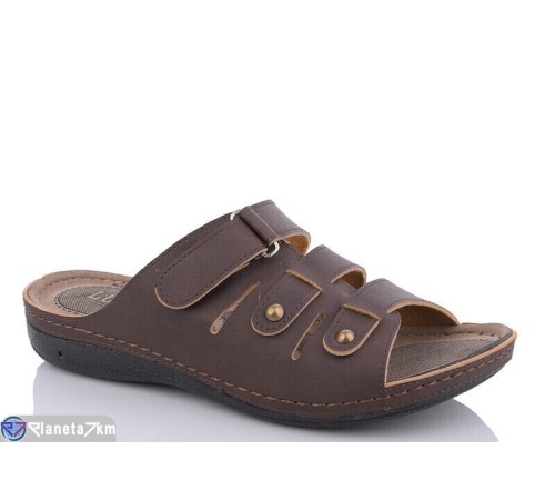 Шлепки чоловічі на літо (6 пар р.40-45) коричневий  "Fuggo"