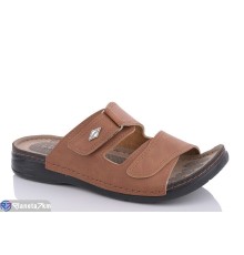 Шлепки чоловічі на літо (6 пар р.40-45) коричневий  "Fuggo"