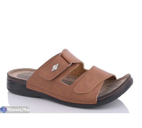 Шлепки чоловічі на літо (6 пар р.40-45) коричневий  "Fuggo"