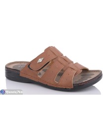 Шлепки чоловічі на літо (6 пар р.40-45) коричневий  "Fuggo"