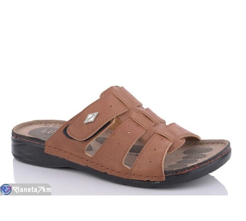 Шлепки чоловічі на літо (6 пар р.40-45) коричневий  "Fuggo"