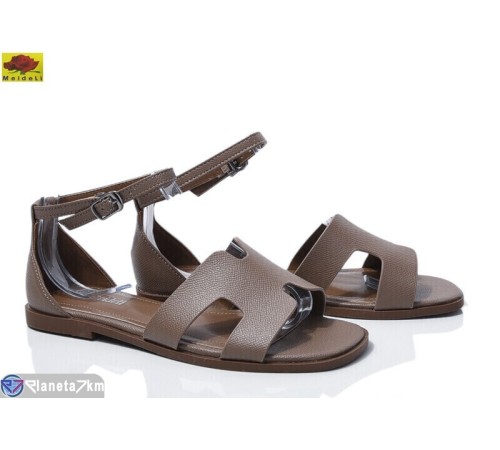Босоніжки жіночі на літо (8 пар р.36-40) коричневий  "Mei De Li"